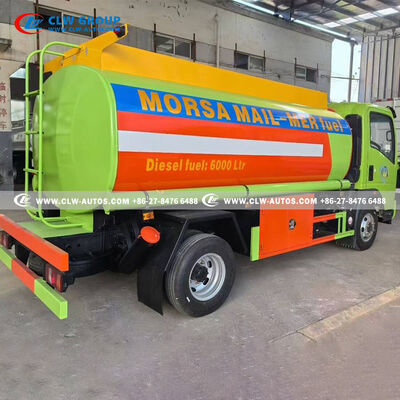 HOWO 4x2 6000L Diesel Fuel Bowser Truck with 120hp Chaochai Engine and 5mm Carbon Steel Tank