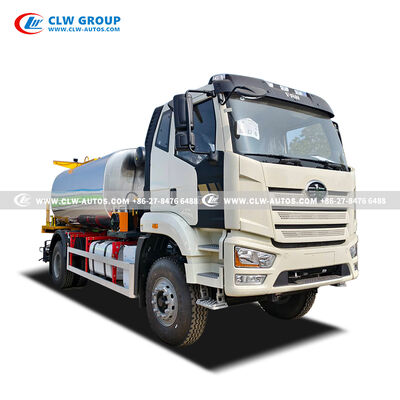 FAW J6L 350HP 12000L 4X2 Intelligent Asphalt Distributor Truck with Thermal Oil Heating System