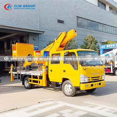 Isuzu 24m Aerial Work Truck with CAN-bus Control & 7-Section Telescopic Boom for High-Reach Operations