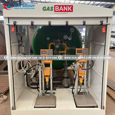 20CBM LPG Skid Station with Carbon Steel Q345R Tank and Safety Valves for Uganda