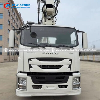ISUZU GIGA 34-Meter Aerial Work Truck with Dielectrically Insulated Bucket and 360-Degree Continuous Rotation