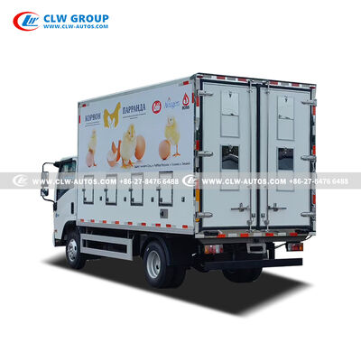 Isuzu KV100 4.2-Meter Insulated Chick Transport Truck with Precision Temperature Control and Hydraulic Tailgate