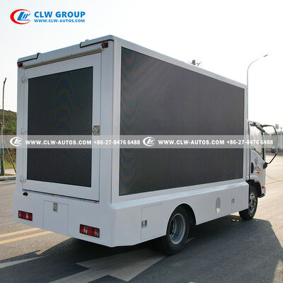 FAW 3-Side P4 Mobile LED Billboard Truck with Hydraulic Lifting Side Screens and Foldable Stage for Digital Advertising