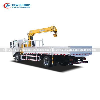 Isuzu 700P 5-Ton Crane Truck with 5,000kg Lifting Capacity, 360° Rotation, and 10.5m Lifting Height for Construction and Logistics