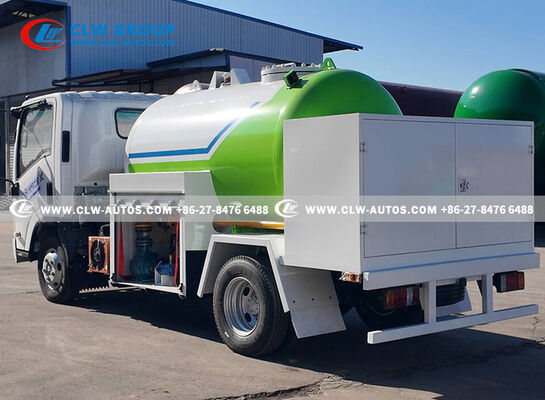 Isuzu KV100 4x2 LPG Refueling Truck with 5m³ Tank 120HP Euro 5 Engine Mobile Gas Dispensing Unit