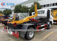 ISUZU 4x2 3 2 Ton Roll Off Hook Lift Garbage Truck With Detachable Hopper