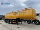 40 - 45cbm Tank Tri Axle Semi Trailer For Edible Water Transport